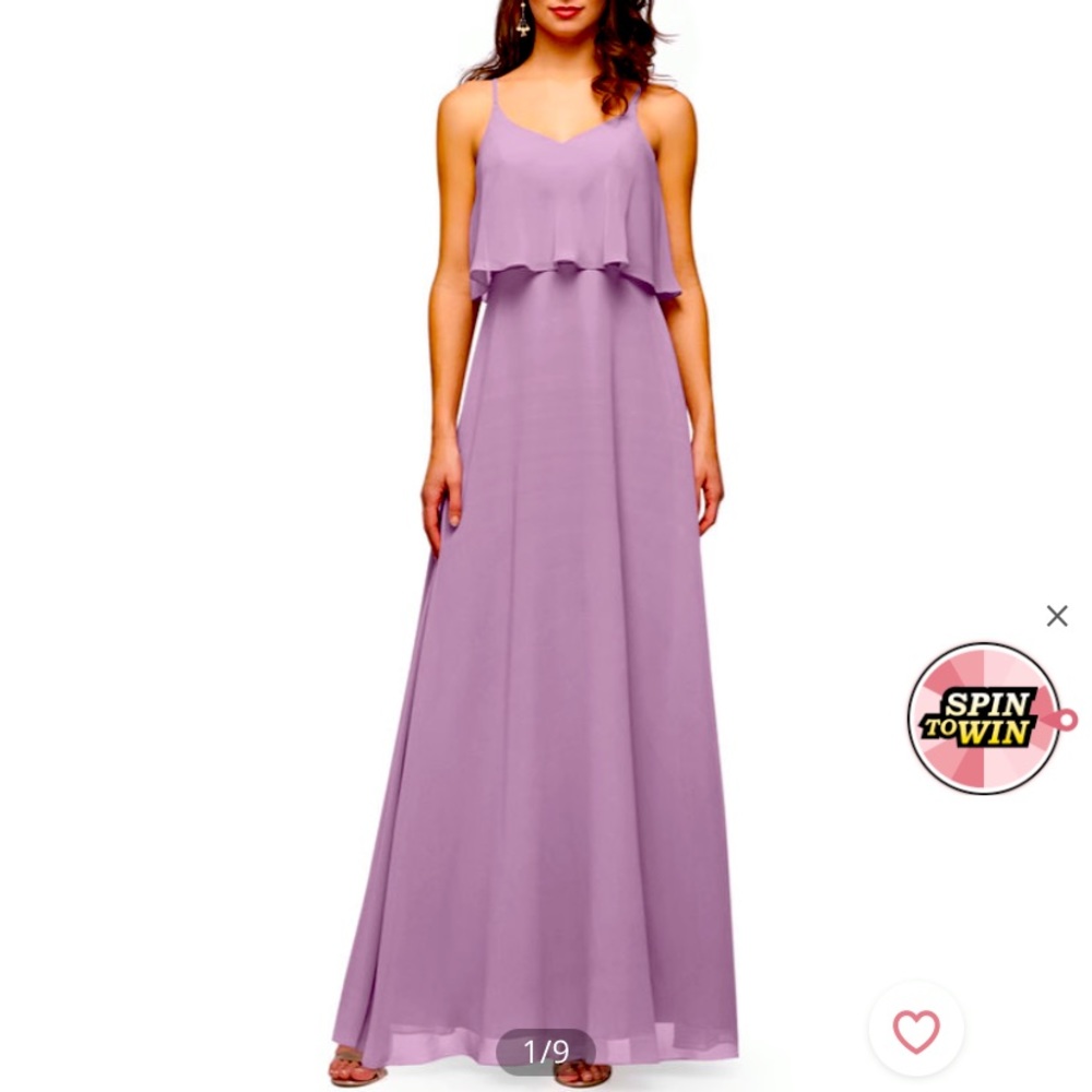 Azazie Desiree dress in wisteria size 8 NWT